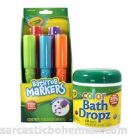 Crayola Bathtub Markers and Crayola Color Bath Drops 60 tablets Bring Creative Fun to Bath Time Non-toxic B01809LF4M